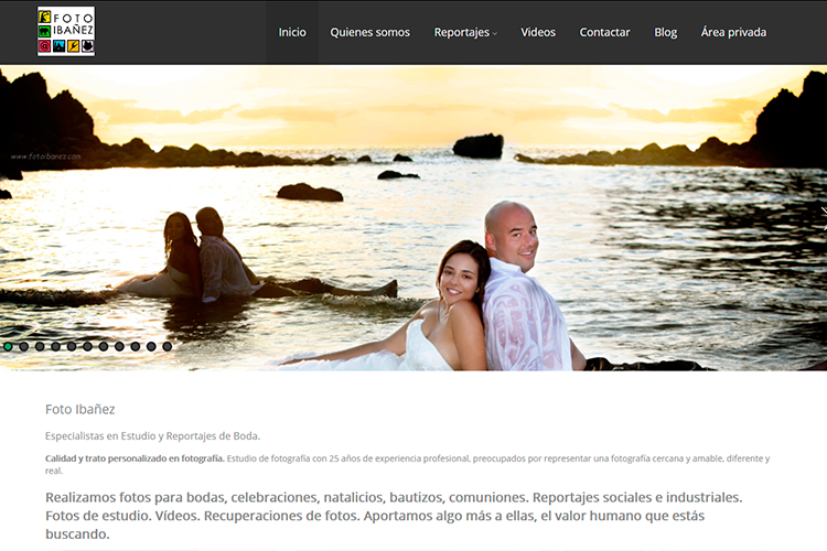 Página web de Foto Ibáñez
