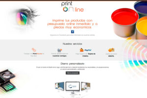 Página web de Print Online